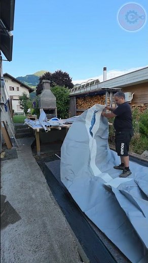 Intex Frame Pool Prism aufstellen #diy #pool #construction #intex