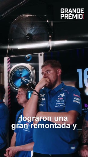 ALPINE CELEBRATES POINTS IN BARCELONA