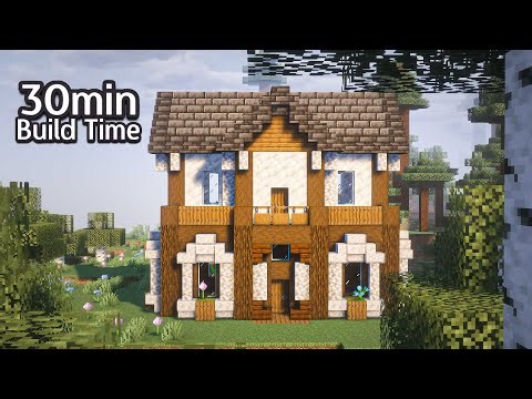 Medival Dark Oak House: Minecraft Tutorial