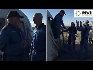 William Shatner, Blue Origin crew welcomed back to Earth