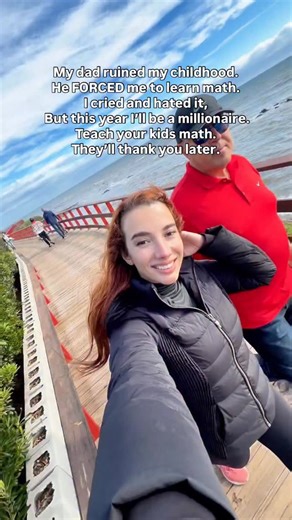 Delia Lazarescu on Instagram: "My dad FORCED me to do A LOT of math and learn about computers from a young age... When I cried, he would tell me “one day you’ll thank me...” I told him no chance... Well… This is your annual “You were right” Birthday post, Dad 😂 Happy birthday to my toughest coach and the man who loved me enough to push me even when it was far from fun. The “torture” paved the path of my entire career — and now my dream business with the freedom to work from anywhere in the worl