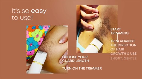 Bushbalm Bikini Trimmer - Electric Shaver Body Hair Razor for Women, Waterproof, Cordless Shaver for Sensitive Areas, Close Grooming for Bikini, Underarms, and Legs – Francesca Trimmer