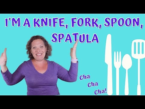 Silly Song with Motions | Knife, Fork Spoon, Spatula | Preschool Movement Song