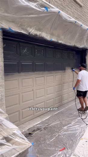 2.2K views · 963 reactions | This entire garage door painted in just 6 MINUTES? ⏱️ With the right tools, even big projects feel small  The Furniture Guy tackled this refresh with the Control Pro 130! #renovation #diy | Wagner Painting | Facebook