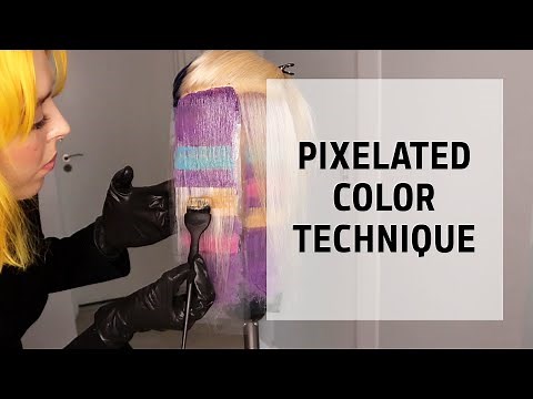 Pixelated Hair Color Technique | #creativityneverstops | Goldwell Education Plus