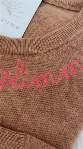 Custom Embroidered Cashmere Sweater – Initials on Sleeve- Custom Gift – 100% Cashmere – Personalized Collar Name or Word Luxury Gift - Etsy