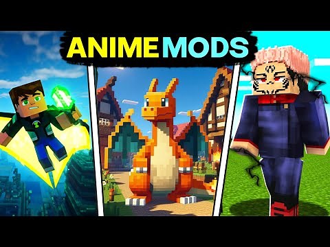 Top 5 Anime Mods For Mcpe ( 1.21+ ) || Best Anime Mods For Minecraft Pocket Edition 😆