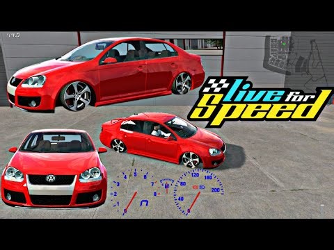 2009 VW Jetta (Red) on Airs | Live For Speed (LFS)#viral #lfsdrift