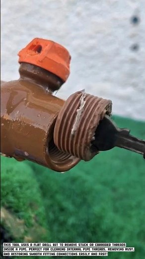 Pipe Threads Using a Drill! | Amazing Tool Hack You Must Try!