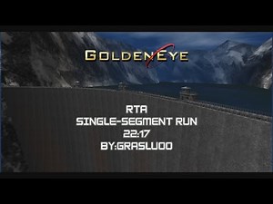 GoldenEye 007 N64 - Agent - Single-segment RTA Speedrun (22:17) [Read description]
