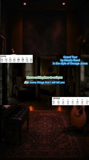 Grand Tour play along with scrolling guitar chords and lyrics
