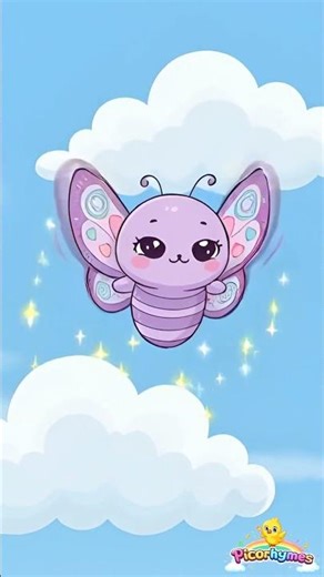 Purple Butterfly Song 🦋 | Learn Colors | Kids Shorts