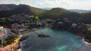 Camp de Mar Beach, Mallorca (Majorca), Balearic Islands, Spain