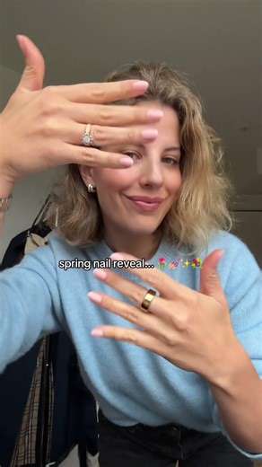 diy clean girl nails tutorial for spring 💅🏼