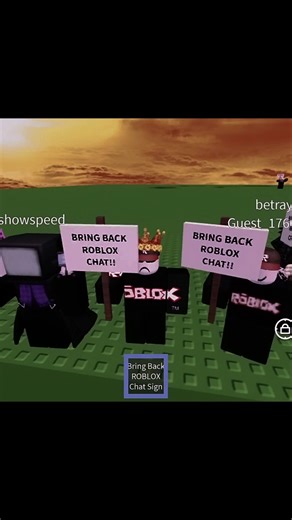 Roblox chat protesting 💔 #roblox #robloxchat #sad #aesthetic