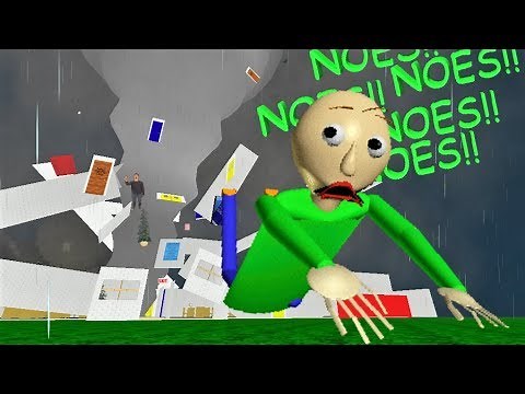 CAN BALDI SURVIVE A HURRICANE?! | Baldi's Basics MOD: Baldi's Hurricane Night