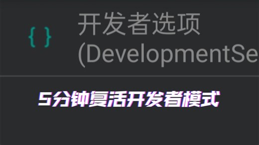［全球首发］误关开发者模式，不再需要等待一周，仅需5分钟就可以解决1