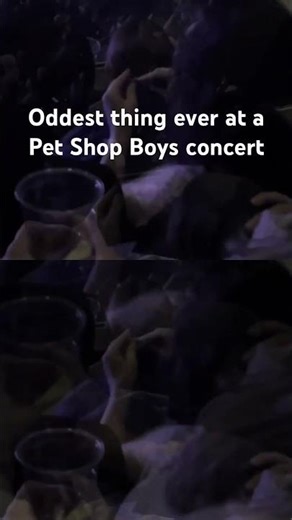 #OddestThing ever @ a #PetShopBoys concert — #Knitting 🤪