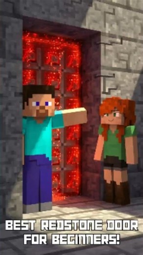 BEST Redstone Door for Beginners! #shorts