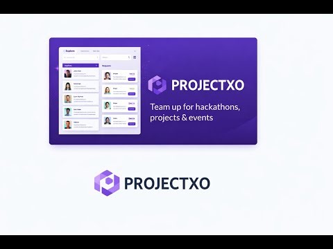 ProjectXO - Hackathon Team Collaboration Platform (Firebase + Firestore + Vercel)