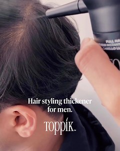 1.2M views · 766 reactions | Do you have a sparse spot that needs some love? Using Toppik hair styling thickener is as easy as: 1️⃣ Find a patchy spot. 2️⃣ Fill it with Toppik. | Toppik | Facebook