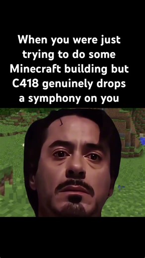 “Don’t go too hard it’s just a block game soundtrack” C418: 🔥💀#minecraft #minecraftost #mcyt
