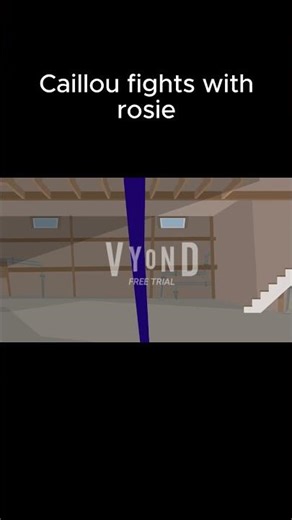 Caillou fights with rosie (SHORT)