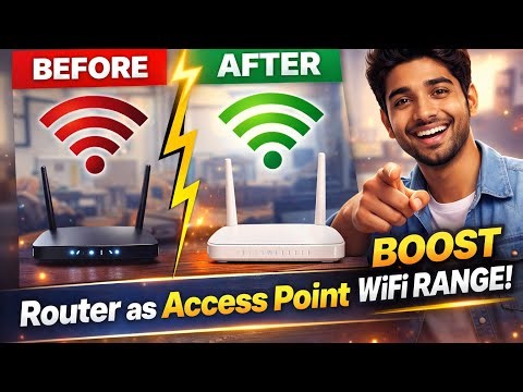👉 “How to Configure Router as Access Point 🔥 | Boost WiFi Range Easily #viralvideo