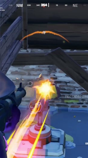 Sniped him off the turret 💀 #turret #snipe #fyp #huntingrifle #ouch