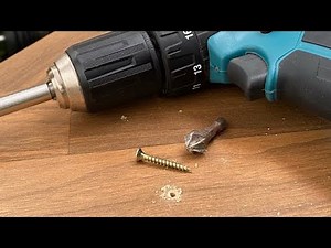 How to tighten (install) a screw flat using a Countersink bit or Philips bit DIY