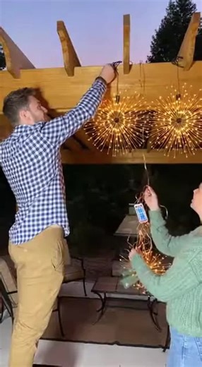 Remote Control Solar LED Hanging Firework Lights - Fairy Copper Wire String Lights for Patio, Garden & Holiday Decoration, Waterproof Atmosphere Lighting #tiktopshop