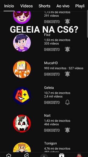 GELEIA NA CS6? #minecraft #creativesquad