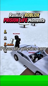 Ranking ROBLOX PRISON LIFE Moments!! #roblox #robloxshorts