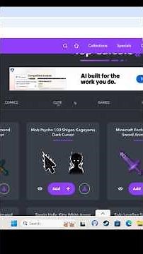 How to change PC cursor | how to use sweezy website | #shorts #viral #trending