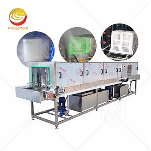 [Hot Item] Turnover Pan Box Rotary Spray Basket Tray Waste Bin Washing Cleaning Machine