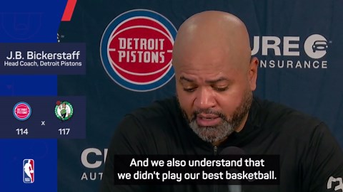 Pistons yet to reach their full potential - Bickerstaff on record-tying win streak