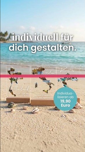 Urlaub auf Acrylglas ✨ Personalisiere deine schönsten Reiseerinnerungen