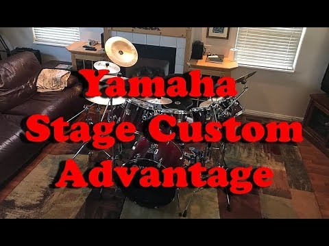 Yamaha Stage Custom Advantage drum set - fade cranberry red - Grind My Gear!