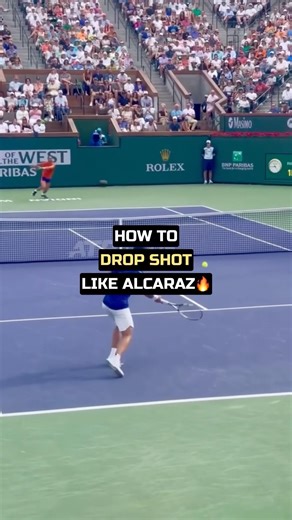 How to hit drop shot like Alcaraz🎾🔥 #tennis