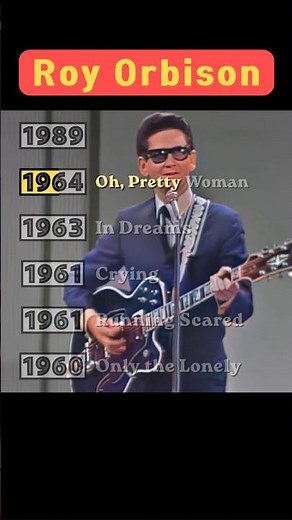 Roy Orbison Greatest Hits by Year(로이 오비슨 연도별 히트곡)