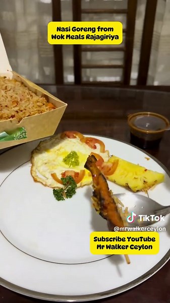 Delicious Nasi Goreng from Wok Meals Rajagiriya