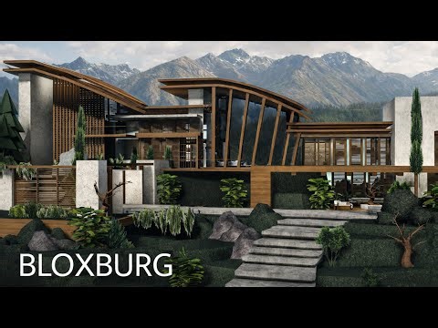 Bloxburg: Spring Mansion Modern House | House Build | Roblox (EXTERIOR)