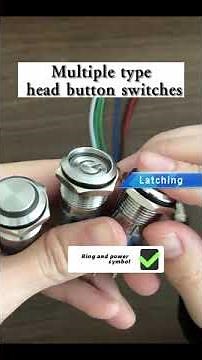 Metal Push Button Switch 19mm High Head with Light Self-Locking Reset | CDOE brand