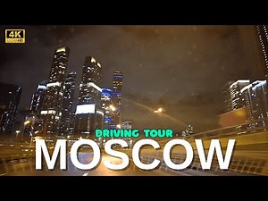 Night Drive Through Moscow's Cyberpunk Heart 🦇 Russia 4K