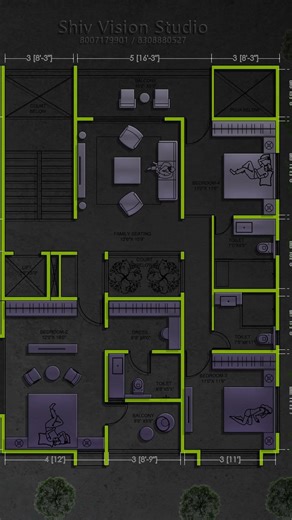 Interior Plan Design Presentation 🔥 AutoCAD Layout
