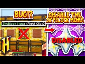Hypixel Skyblock : HOW TO GET RID OF THE SKYBLOCK MENU! l Minecraft Skyblock (17)