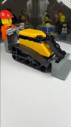 merakit LEGO CITY Construction Worker with Bulldozer #lego