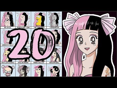 20 ART STYLES CHALLENGE!!! | Melanie Martinez
