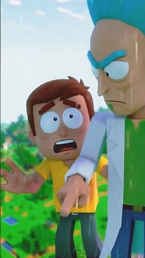 A verdade cruel da dimensão Minecraft #funnyminecraft #rickandmorty