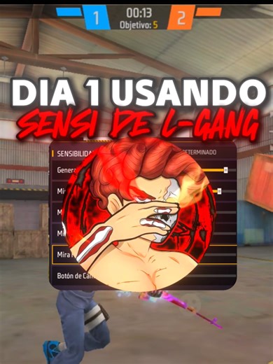 SENSIBILIDAD 2026 DE L-GANG👹 Para DAR TODO ROJO🩸 #consejosff #sensibilidadefreefire #configuracionesfreefire #freefire #sensibilidad